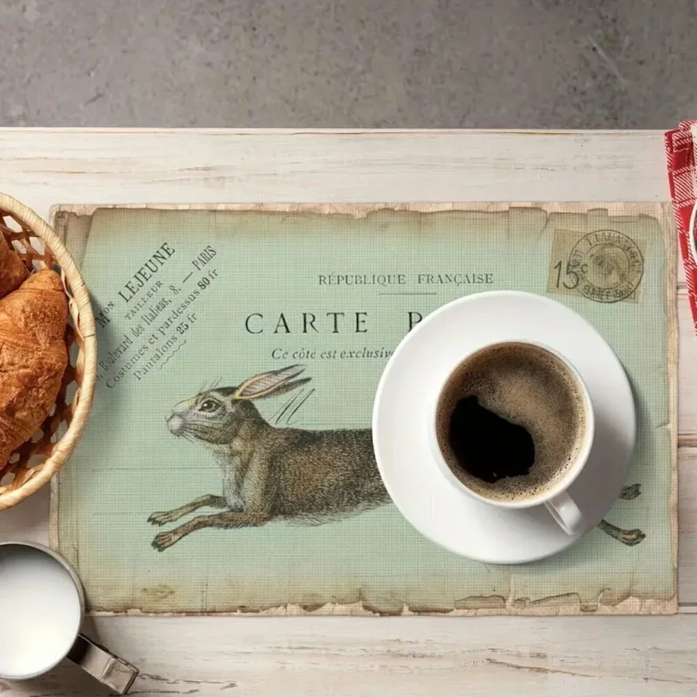 Rabbit Placemats Decorated Placemats